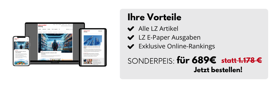 Bildschirm, Smartphone, Tablet und eine Zeitung und daneben eine Infobox: Alle LZ Artikel, LZ E-Paper Ausgaben, exklusive Online-Rankings SONDERPREIS: für 689€ statt 1.178€ bestellen.