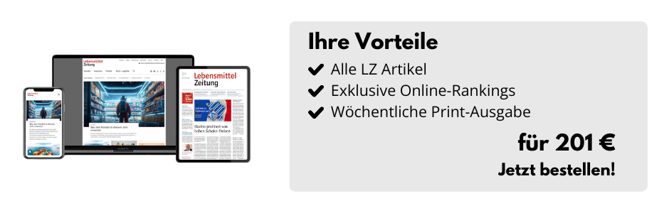 Bildschirm, Smartphone, Tablet und eine Zeitung und daneben eine Infobox: Alle LZ Artikel, LZ E-Paper Ausgaben, exklusive Online-Rankings für 589€ bestellen.
