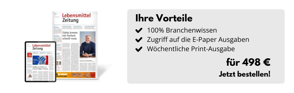 Tablet und eine Zeitung und daneben eine Infobox:100% Branchenwissen, Zugriff auf die E-Paper Ausgaben, wöchentliche Print Ausgabe für 489€. Jetzt bestellen!