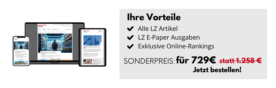 Bildschirm, Smartphone, Tablet und eine Zeitung und daneben eine Infobox: Alle LZ Artikel, LZ E-Paper Ausgaben, exklusive Online-Rankings SONDERPREIS: für 729€ statt 1.258€ bestellen.
